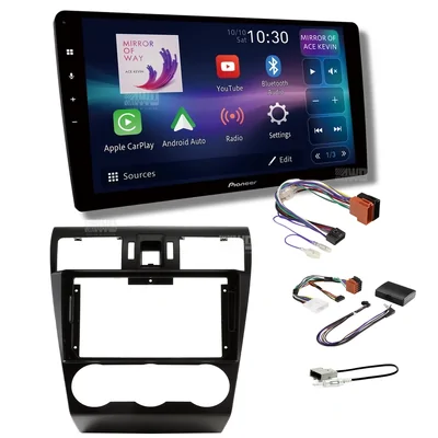 Pioneer DMH-AP6850BT + Aerpro AKSU1 Bundle 9 Inch Trapezoid Head Unit with install kit to suit subaru various 2012-2015