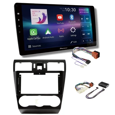 Pioneer DMH-AP6850BT + Aerpro AKSU2 Bundle 9 Inch Trapezoid Head Unit with install kit to suit subaru various 2012-2015