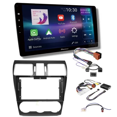 Pioneer DMH-AP6850BT + Aerpro AKSU4 Bundle 9 Inch Trapezoid Head Unit with install kit to suit subaru 2015-2021
