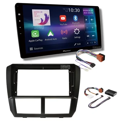 Pioneer DMH-AP6850BT + Aerpro AKSU5 Bundle 9 Inch Trapezoid Head Unit with install kit to suit subaru 2007-2011