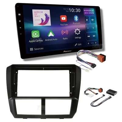 Pioneer DMH-AP6850BT + Aerpro AKSU6 Bundle 9 Inch Trapezoid Head Unit with install kit to suit subaru 2011-2014