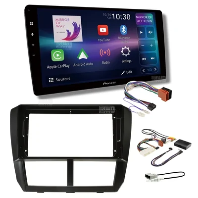Pioneer DMH-AP6850BT + Aerpro AKSU7 Bundle 9 Inch Trapezoid Head Unit with install kit to suit subaru 2007-2014