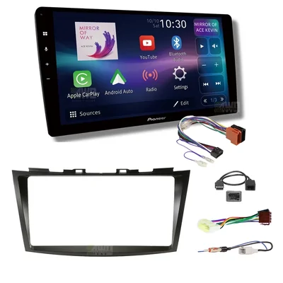 Pioneer DMH-AP6850BT + Aerpro AKSZ2 Bundle 9 Inch Trapezoid Head Unit with install kit to suit suzuki swift 2011-2017
