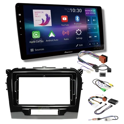 Pioneer DMH-AP6850BT + Aerpro AKSZ5 Bundle 9 Inch Trapezoid Head Unit with install kit to suit suzuki vitara 2015-