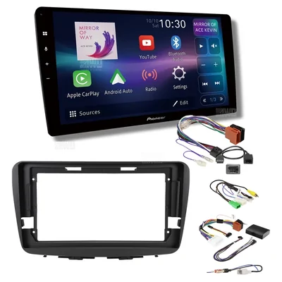 Pioneer DMH-AP6850BT + Aerpro AKSZ8 Bundle 9 Inch Trapezoid Head Unit with install kit to suit suzuki baleno 2016-2022