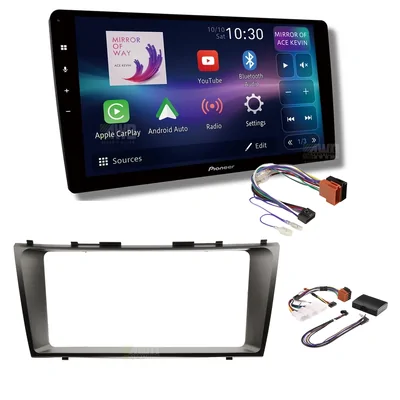 Pioneer DMH-AP6850BT + Aerpro AKTO1 Bundle 9 Inch Trapezoid Head Unit with install kit to suit toyota camry 2006-2011