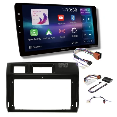 Pioneer DMH-AP6850BT + Aerpro AKTO35 Bundle 9 Inch Trapezoid Head Unit with install kit to suit toyota landcruiser 70 series 2023-on