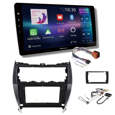 Pioneer DMH-AP6850BT + Aerpro AKTO44 Bundle 9 Inch Trapezoid Head Unit with install kit to suit toyota camry 2012-2017