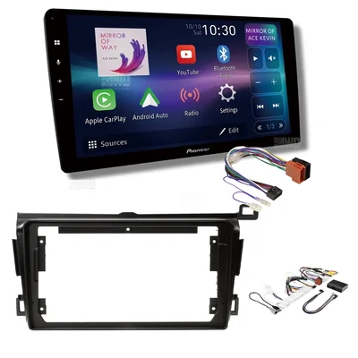 Pioneer DMH-AP6850BT + Aerpro AKTO5 Bundle 9 Inch Trapezoid Head Unit with install kit to suit toyota rav4 2013-2017