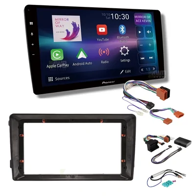 Pioneer DMH-AP6850BT + Aerpro AKVW12 Bundle 9 Inch Trapezoid Head Unit with install kit to suit vw various 2005-2016