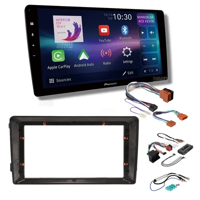 Pioneer DMH-AP6850BT + Aerpro AKVW13 Bundle 9 Inch Trapezoid Head Unit with install kit to suit vw various 2006-2015