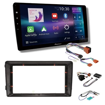 Pioneer DMH-AP6850BT + Aerpro AKVW14 Bundle 9 Inch Trapezoid Head Unit with install kit to suit volkswagen various 2015-2020