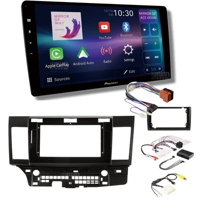 Pioneer DMH-AP8850BT + Aerpro AKMB6 Bundle 10 Inch Trapezoid Head Unit with install kit to suit mitsubishi lancer 2007-2013