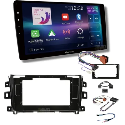 Pioneer DMH-AP8850BT + Aerpro AKNI12 Bundle 10 Inch Trapezoid Head Unit with install kit to suit nissan navara 2015-2020