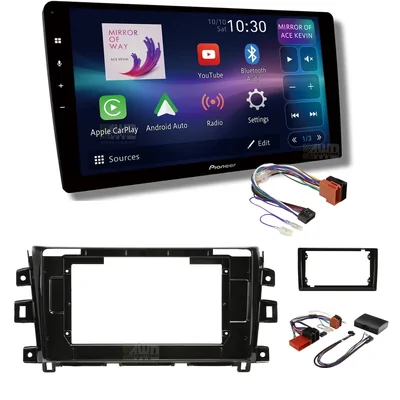 Pioneer DMH-AP8850BT + Aerpro AKNI2 Bundle 10 Inch Trapezoid Head Unit with install kit to suit nissan navara 2015-2019 non-nav