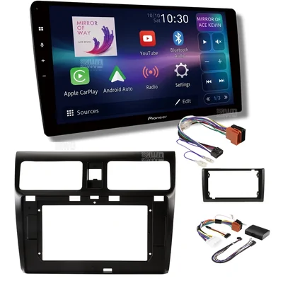 Pioneer DMH-AP8850BT + Aerpro AKSZ1 Bundle 10 Inch Trapezoid Head Unit with install kit to suit suzuki swift 2005-2010