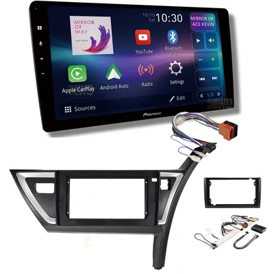 Pioneer DMH-AP8850BT + Aerpro AKTO39 Bundle 10 Inch Trapezoid Head Unit with install kit to suit toyota corolla hatch 2012-2015