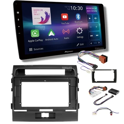 Pioneer DMH-AP8850BT + Aerpro AKTO43 Bundle 10 Inch Trapezoid Head Unit with install kit to suit model toyota landcruiser 200 series 2012-2021