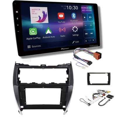 Pioneer DMH-AP8850BT + Aerpro AKTO44 Bundle 10 Inch Trapezoid Head Unit with install kit to suit toyota camry 2012-2017