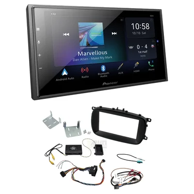 Pioneer DMH-Z6350BT + Aerpro FP8125K - black Head Unit Upgrade Kit Fits Fiat 500X 2014-