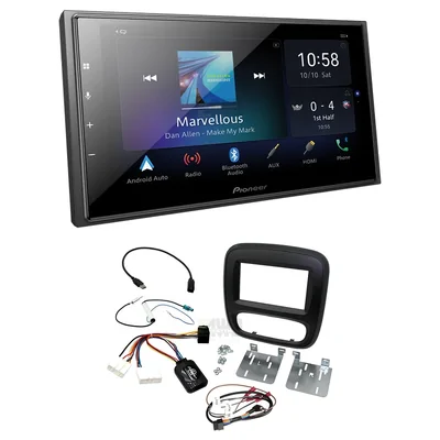 Pioneer DMH-Z6350BT + Aerpro FP8132K - black Head Unit Upgrade Kit Fits Renault Trafic 2014- X82 (Headunit Dependant)
