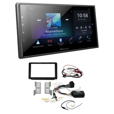 Pioneer DMH-Z6350BT + Aerpro FP8241CK - black Head Unit Upgrade Kit Fits Toyota Hilux 2015-2020
