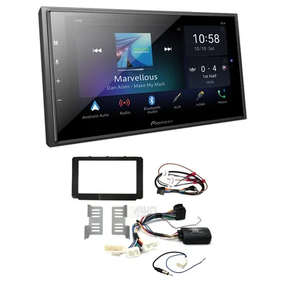 Pioneer DMH-Z6350BT + Aerpro FP8241K - black Head Unit Upgrade Kit Fits Toyota Hilux 2015-2020
