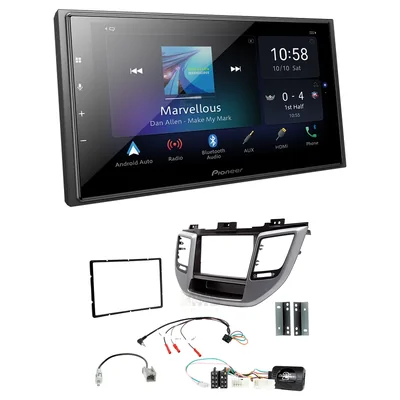 Pioneer DMH-Z6350BT + Aerpro FP8303K - Head Unit Upgrade Kit Fits Hyundai Tucson 2015-2018 (Headunit Dependant)