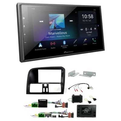 Pioneer DMH-Z6350BT + Aerpro FP8564K - black Head Unit Upgrade Kit Fits Volvo XC60 2009-2017