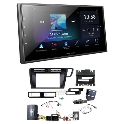 Pioneer DMH-Z6350BT + Aerpro FP8574K - matte black Head Unit Upgrade Kit Fits Audi Q5 2009-2016 (8R)