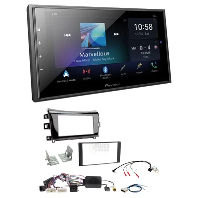 Pioneer DMH-Z6350BT + Aerpro FP9109XK - Head Unit Upgrade Kit Fits Nissan Navara 2015-2020 D23 (Headunit Dependant)