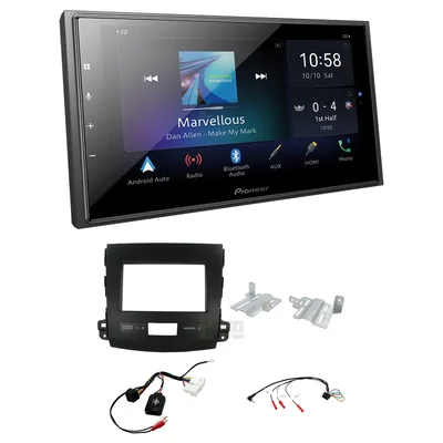 Pioneer DMH-Z6350BT + Aerpro FP9212K - Head Unit Upgrade Kit Fits Mitsubishi Outlander 2007-2012 ZG, ZH (Headunit Dependant)