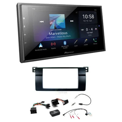 Pioneer DMH-Z6350BT + Aerpro FP9223K - Head Unit Upgrade Kit Fits BMW 3 Series 1998-2005 E46 (Headunit Dependant)