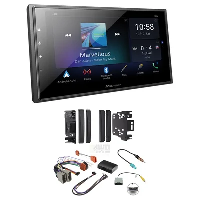 Pioneer DMH-Z6350BT + Aerpro FP9236K - Head Unit Upgrade Kit Fits Various Jeep Vehicles