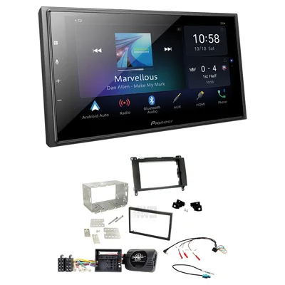 Pioneer DMH-Z6350BT + Aerpro FP9292K - Head Unit Upgrade Kit Fits Various Mercedes Vehicles