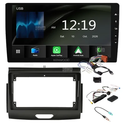 Kenwood DMX6009AXS + Aerpro AKCFO6 Bundle 9 Inch Trapezoid Head Unit with install kit to suit ford ranger 2015-2021 & everest 2015-2022 w/factory 8 In