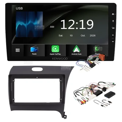 Kenwood DMX6009AXS + Aerpro AKCHY27 Bundle 9 Inch Trapezoid Head Unit with install kit to suit kia cerato 2013-2018 yd