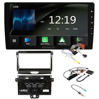 Kenwood DMX6009AXS + Aerpro AKFO4 Bundle 9 Inch Trapezoid Head Unit with install kit to suit ford ranger 2018-2019
