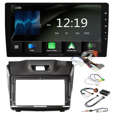 Kenwood DMX6009AXS + Aerpro AKIZ1B Bundle 9 Inch Trapezoid Head Unit with install kit to suit holden isuzu 2012-2020