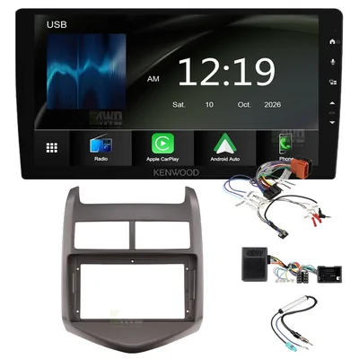 Kenwood DMX6009AXS + Aerpro AKTGM5 Bundle 9 Inch Trapezoid Head Unit with install kit to suit holden barina tm 2011-2016