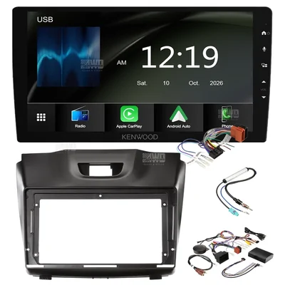 Kenwood DMX6009AXS + Aerpro AKTGM9B Bundle 9 Inch Trapezoid Head Unit with install kit to suit holden colorado 2014-2016