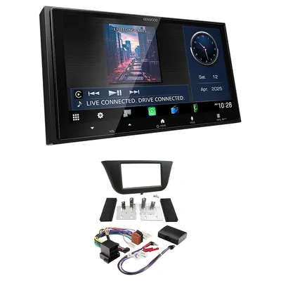 Kenwood DMX7525S + Aerpro FP8133K - textured black Head Unit Upgrade Kit Fits Iveco Daily 2014-2020 (Headunit Dependant)