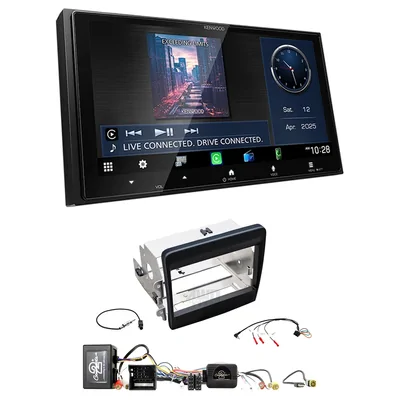 Kenwood DMX7525S + Aerpro FP8517K - black Head Unit Upgrade Kit Fits Porsche 911 2012-2016 (991) (Headunit Dependant)