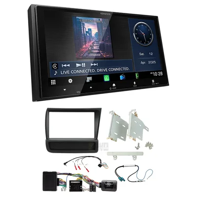 Kenwood DMX7525S + Aerpro FP8559K - black Head Unit Upgrade Kit Fits Audi R8 2007-2015