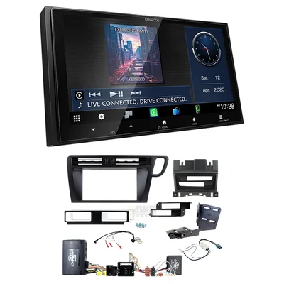 Kenwood DMX7525S + Aerpro FP8574K - matte black Head Unit Upgrade Kit Fits Audi Q5 2009-2016 (8R)
