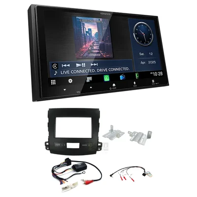 Kenwood DMX7525S + Aerpro FP9211K - Head Unit Upgrade Kit Fits Mitsubishi Outlander 2007-2012 ZG, ZH (Headunit Dependant)