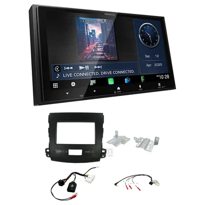 Kenwood DMX7525S + Aerpro FP9212K - Head Unit Upgrade Kit Fits Mitsubishi Outlander 2007-2012 ZG, ZH (Headunit Dependant)