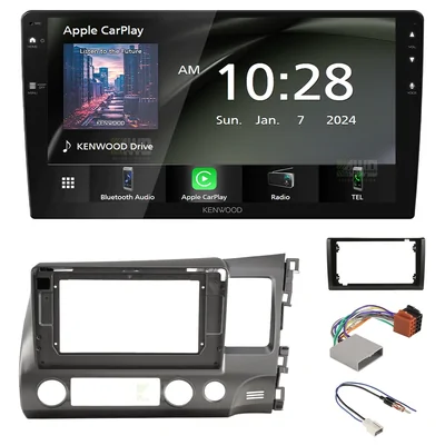 Kenwood DMX80AXS + Aerpro AKHO8 Bundle 9" Trapezoid Head Unit with install kit to suit honda civic 2006-2011 without swc