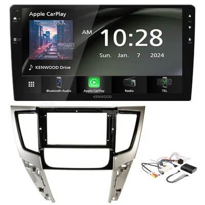 Kenwood DMX80AXS + Aerpro AKMB30 Bundle 9 Inch Trapezoid Head Unit with install kit to suit mitsubishi triton 2019-2024