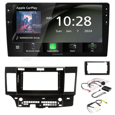 Kenwood DMX80AXS + Aerpro AKMB6 Bundle 9" Trapezoid Head Unit with install kit to suit mitsubishi lancer 2007-2013